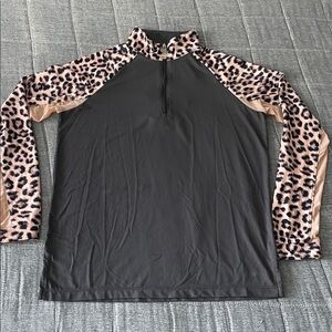 Kastel Denmark Half Zip Pullover Top Horseback Riding UPF 30+ Girls Size Large